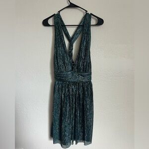 LULUs Turquoise shimmery dress. Size S!